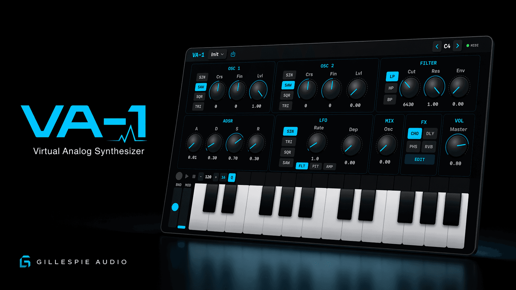 VA-1 synthesizer interface